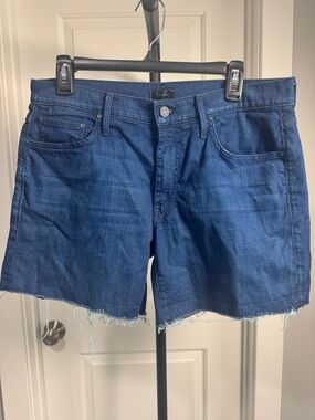MOTHER Blue Denim Jean Shorts